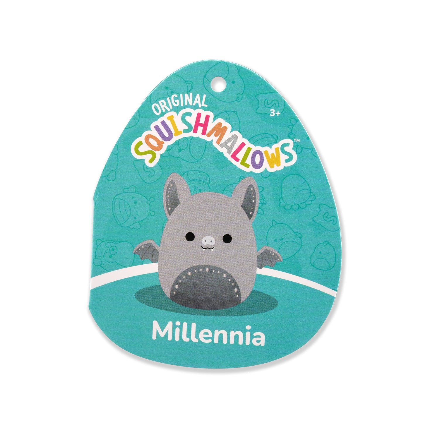 Squishmallows Original 5in Millennia The Grey Bat with Velvet Accents - Official Jazwares Plush (Little)