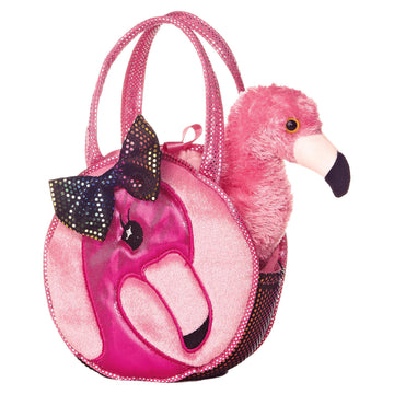 Aurora® Fashionable Fancy Pals™ Fabulous Flamingo Stuffed Animal - Plush with Stylish Purse for Dress Up Fun - Perfect for Kids 3+ Years, Costumes