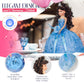 18” Quinceañera Last Doll with Umbrella Dress Stand - Última Muñeca Mis Quince Años Keepsake, Traditional Hispanic Mis 15 Doll, Ceremony & Table
