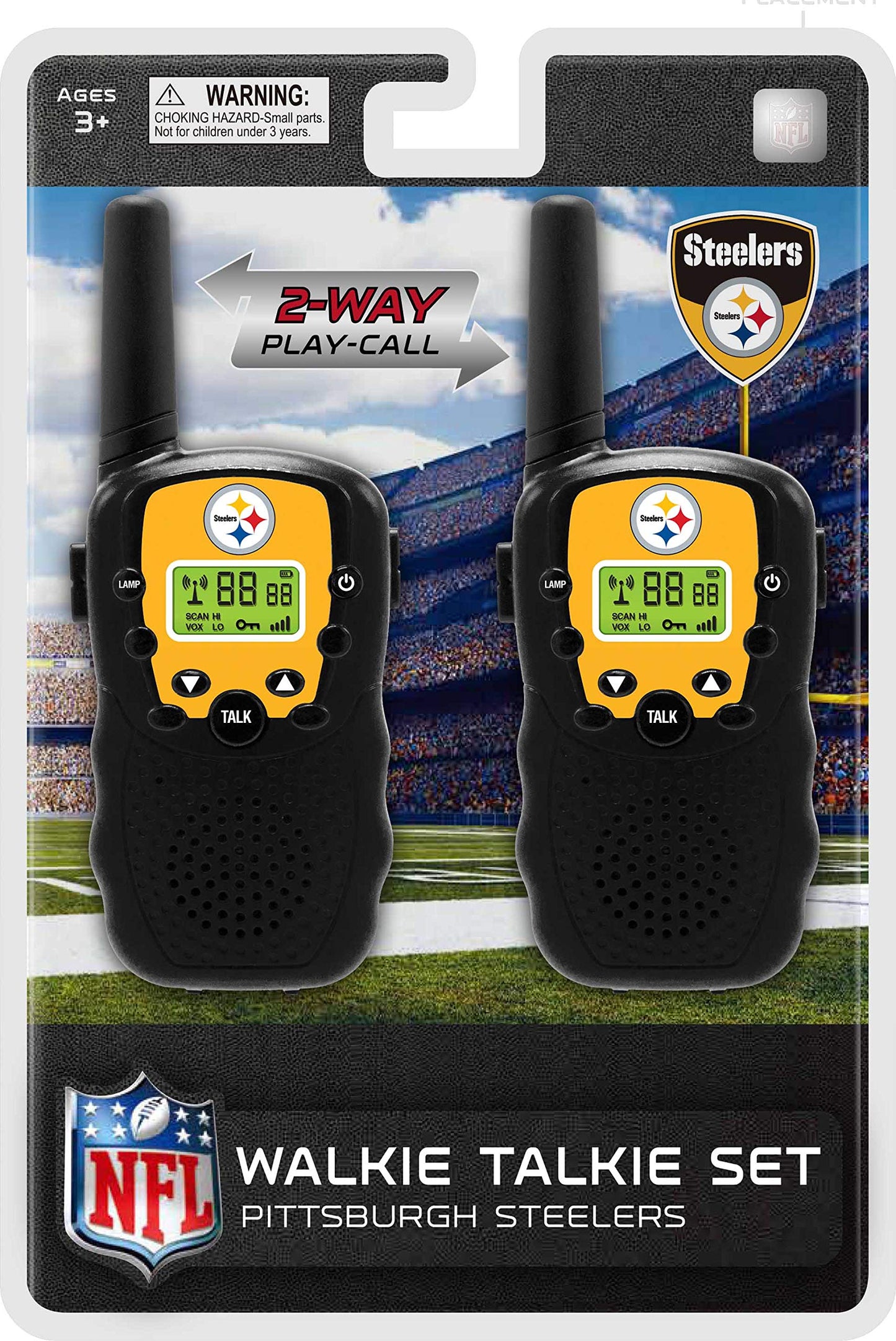 Officially Licensed NFL NFL-WT-Pit NFL Team Walkie Talkies (2Piece Set) Pittsburgh Steelers