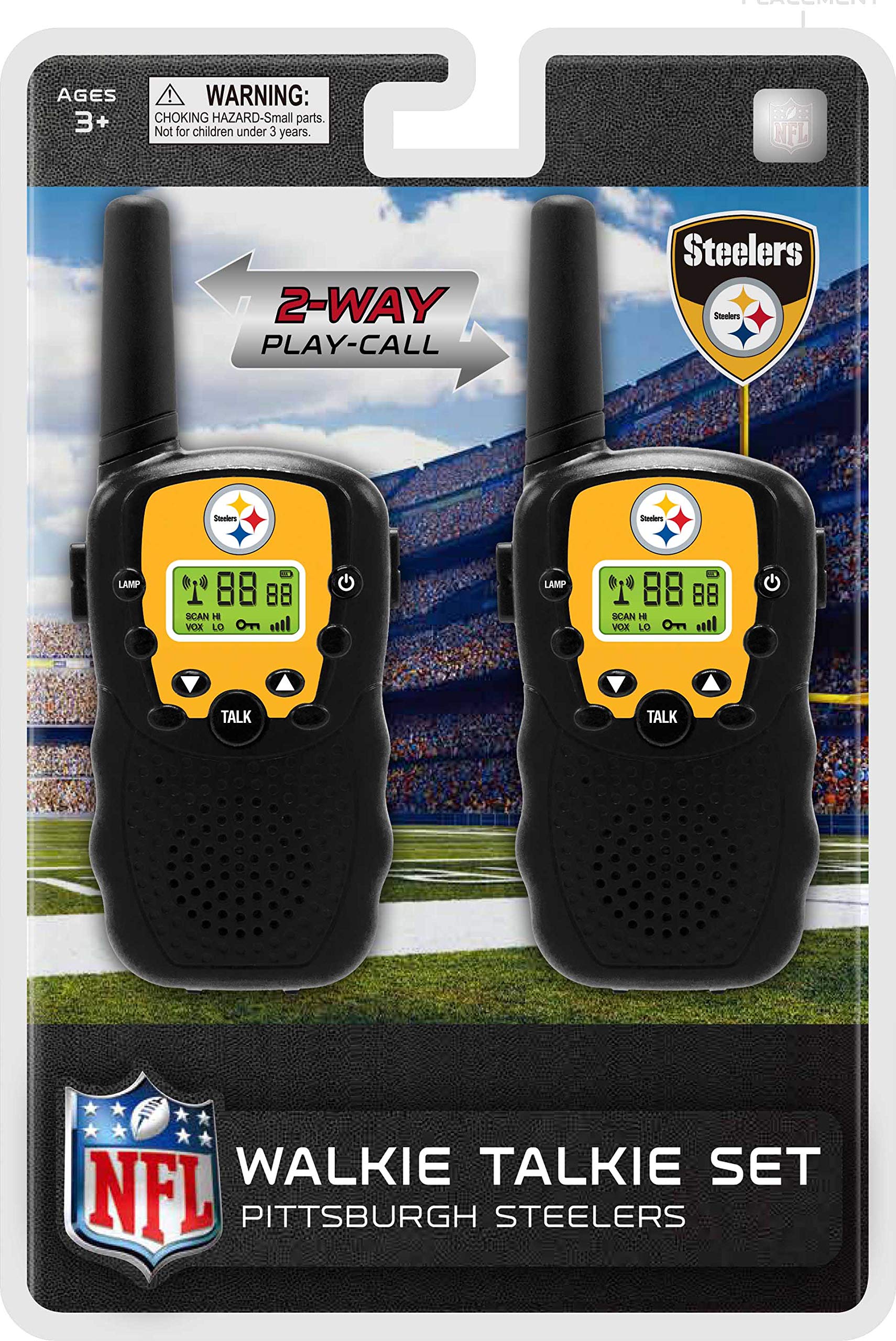 Officially Licensed NFL NFL-WT-Pit NFL Team Walkie Talkies (2Piece Set) Pittsburgh Steelers