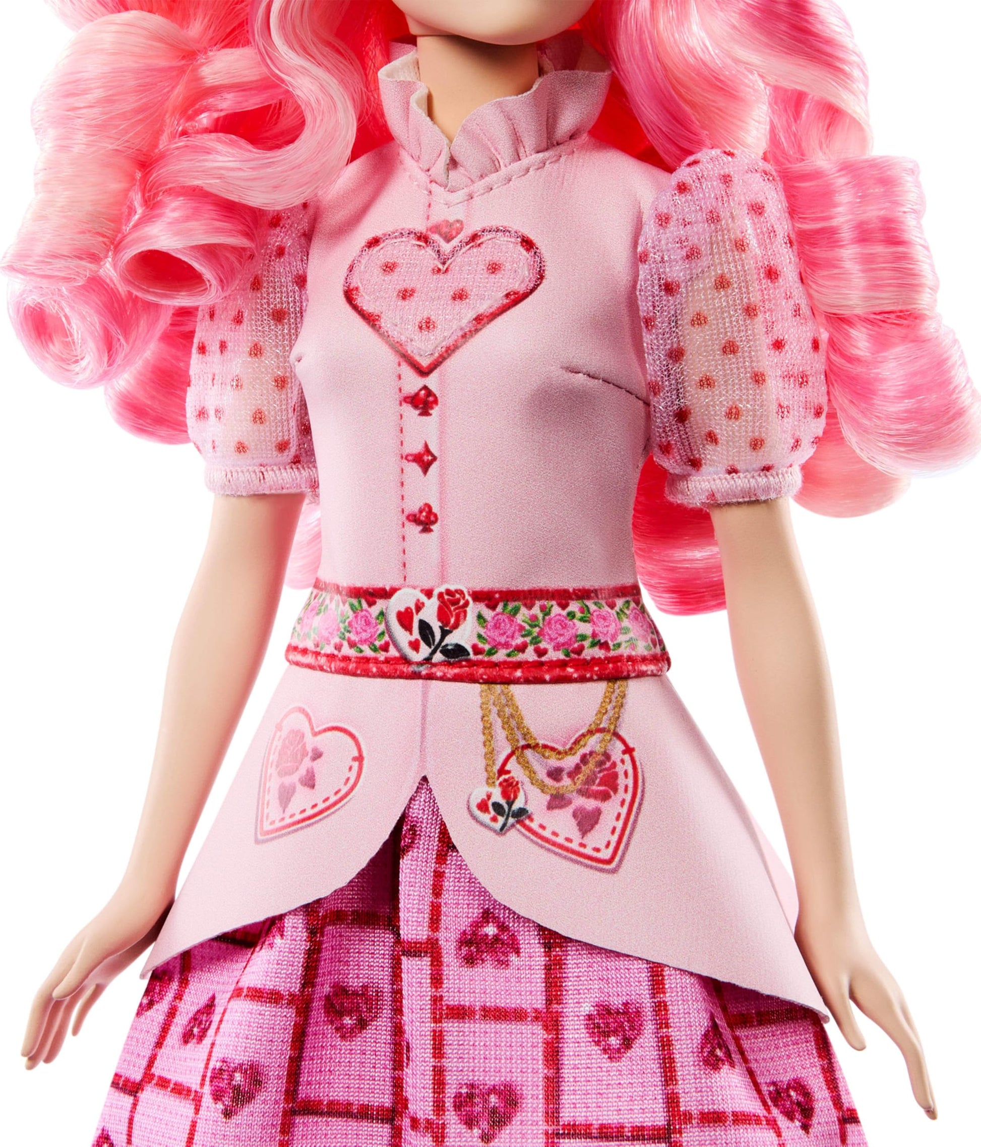 Mattel Disney Descendants: The Rise of Red Singing Bridget, Young Queen of Hearts Doll in Movie-Inspired Clothes, Sings “Shuffle of Love” in English