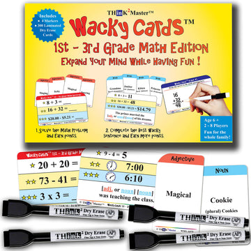 Think2Master Wacky Cards Practicing Math Including Addition, Subtraction & Multiplication.