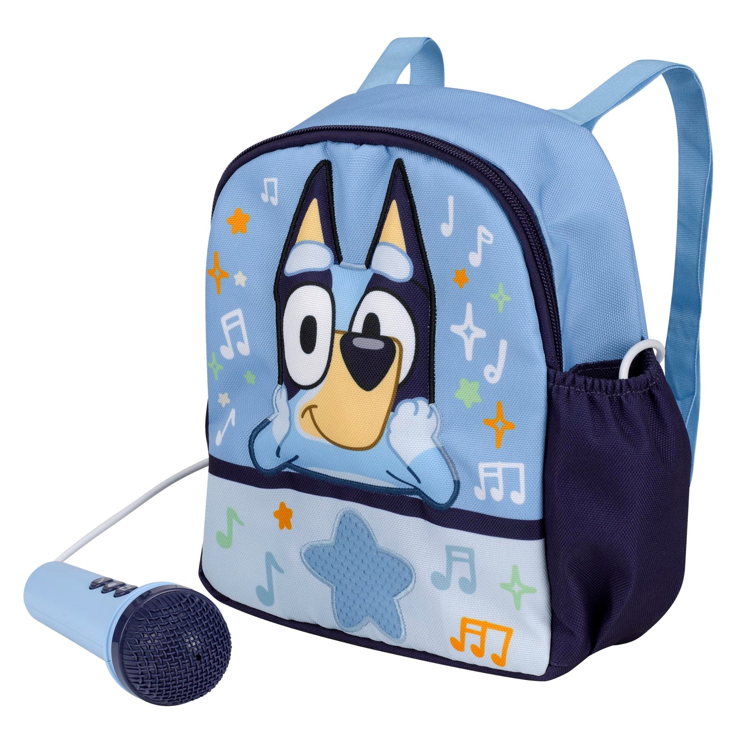 Bluey Voice Changer for Kids, Bluetooth Karaoke Boombox with Built-in Music, Designed for Fans of Bluey Toys