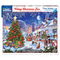 White Mountain 1000 Piece Jigsaw Puzzle, Village Christmas Tree