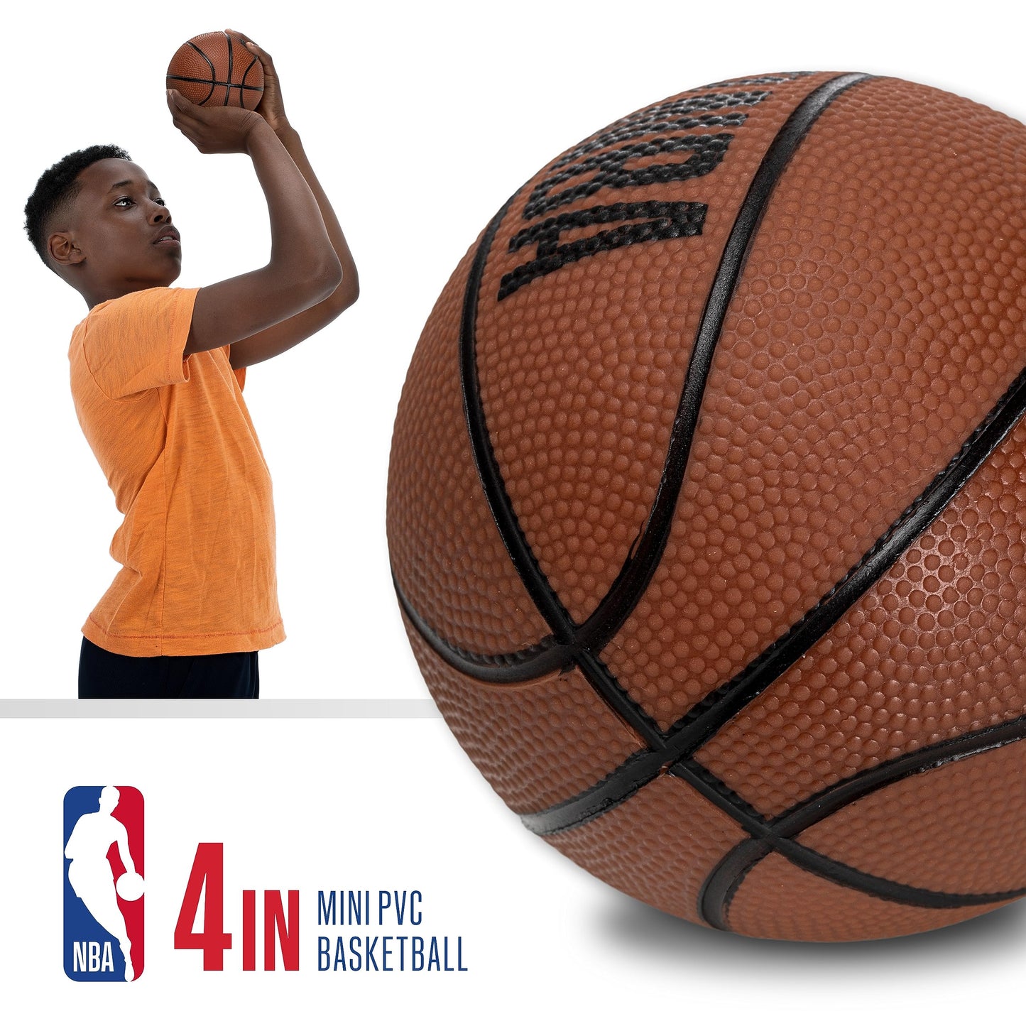Franklin Sports NBA Atlanta Hawks Mini Over The Door Basketball Hoop - Kids Indoor Mini Basketball Hoop with Ball - NBA Fan Shop Toy for Bedroom +