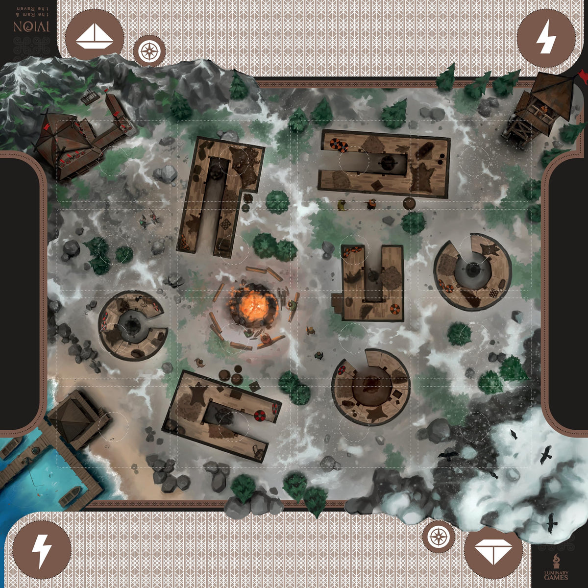 IVION: The Ram and The Raven | APE Games | Board Game | 2 Players | 20-60 Minutes | Ages 14+ | Fantasy | Hero Dueling | Deck Building | Cross