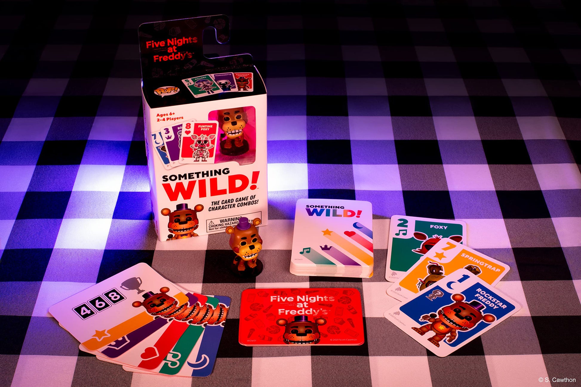 Funko Something Wild! Five Nights at Freddy's with Freddy Pocket Pop! Card Game for 2-4 Players Ages 6 and Up