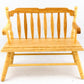 Melody Jane Dolls Houses Dollhouse Miniature Oak Deacons Bench