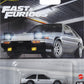 Hot Wheels Toy Car, Premium Fast & Furious 1:64 Scale Die-Cast Toyota AE86 Sprinter Trueno for Collectors, Inspired by Fast Movie Franchise