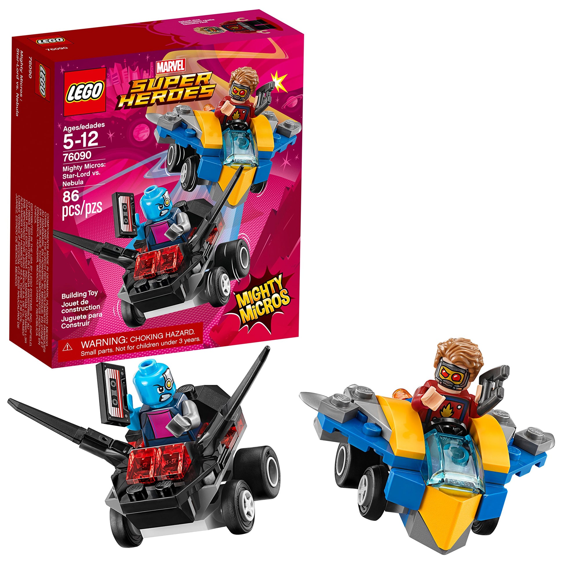 LEGO Marvel Super Heroes Mighty Micros: Star-Lord vs. Nebula 76090 Building Kit (86 Piece)