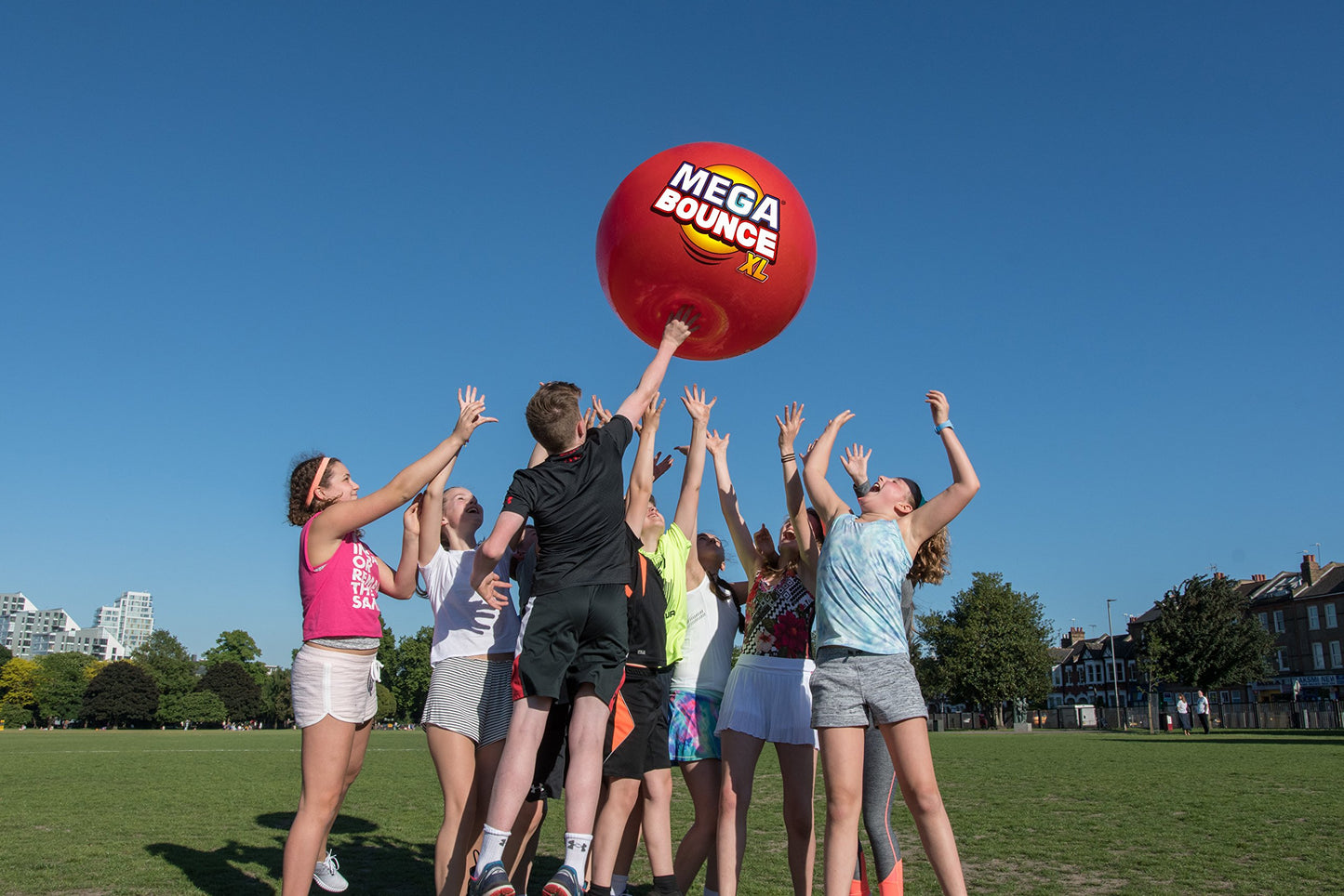 Wicked Mega Bounce XL - The World's Bounciest Inflatable Ball! Extra Large Bounce Ball for All Terrain Bounceability! Super Grip Graphics Outdoor