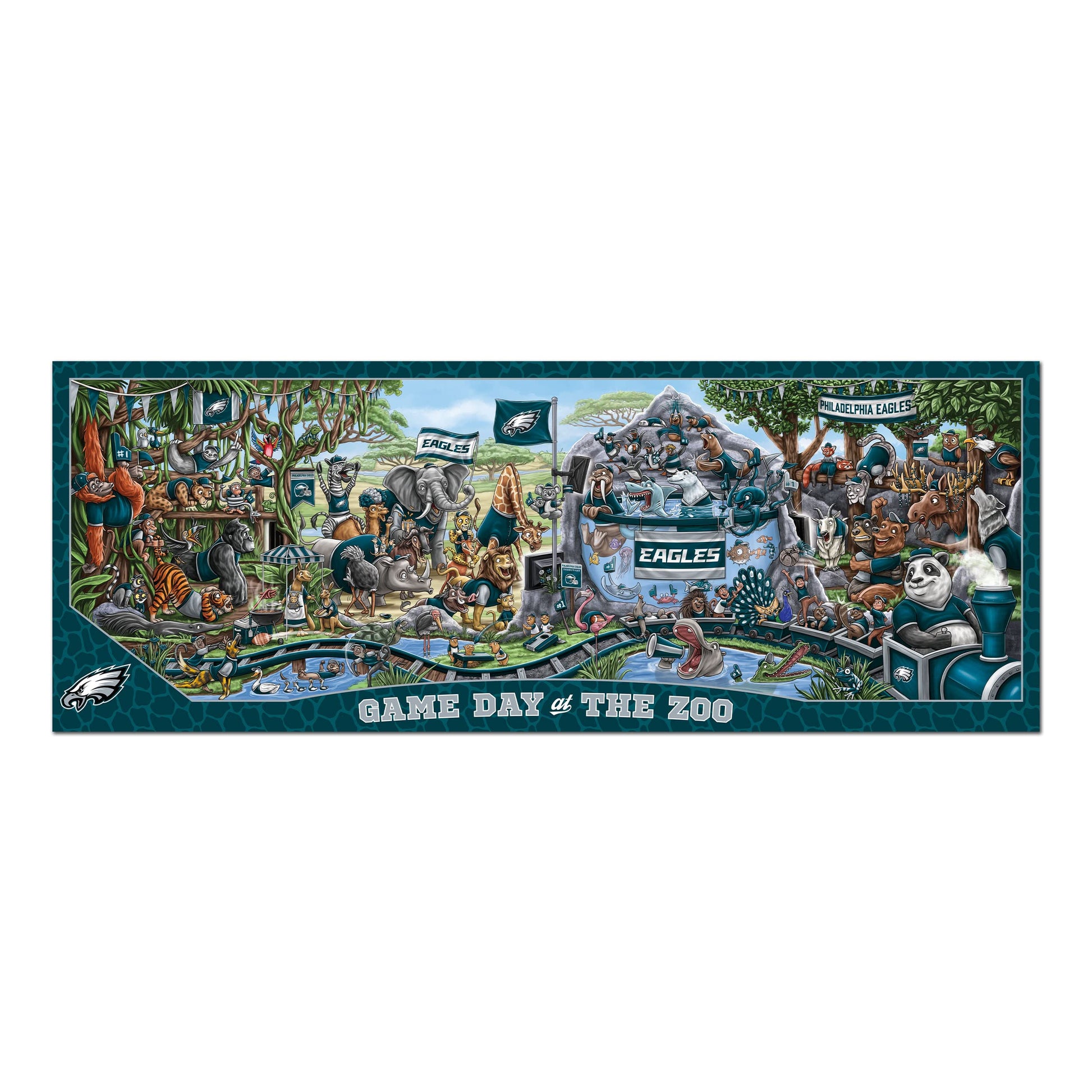 YouTheFan NFL Philadelphia Eagles Game Day at The Zoo 500pc Puzzle