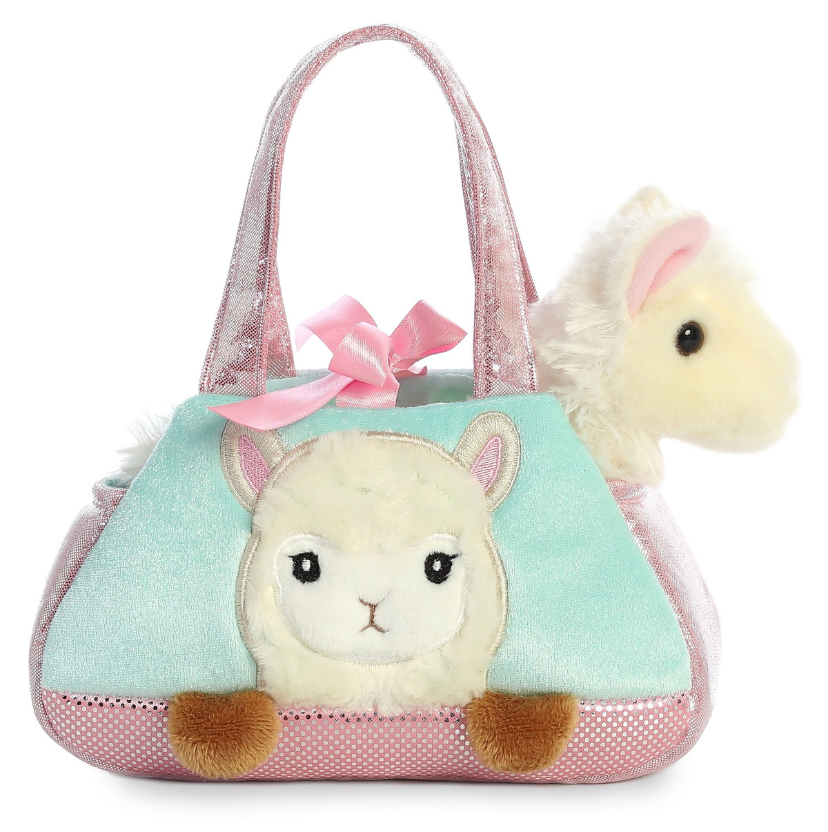 Aurora World 7" PEEK-A-Boo Llama, Teal