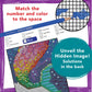 MindWare Color by Number Mystery Mosaics Book 15 - Number-Guided Hidden-Image Coloring Activity Book, Ages 6+