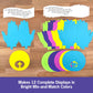 FreshCut Crafts John 3:16 Punch-Out 3-D Paper Kit, 12 Colorful Tabletop Displays Bible Craft for Kids Ages 5 & Up, Perfect for Sunday School, Church