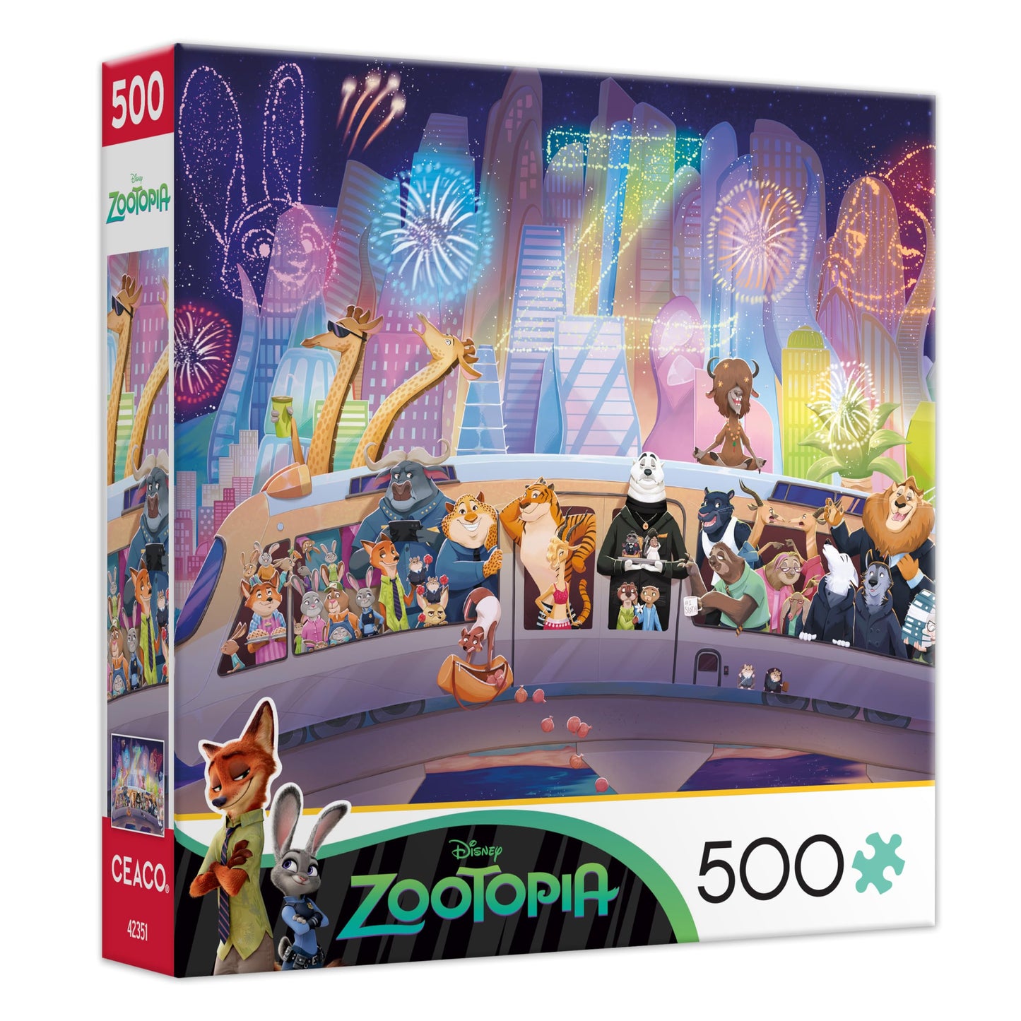Ceaco - Disney Zootopia Celebration - 500 Piece Jigsaw Puzzle for Adults