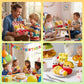 JOYIN 4 Pcs Emotional Support Plushies, Fast Food Plush Stuffed Toys Set, Anxiety Relief Toys, Burger Fries Chicken Nuggets & Milkshake Plushies,