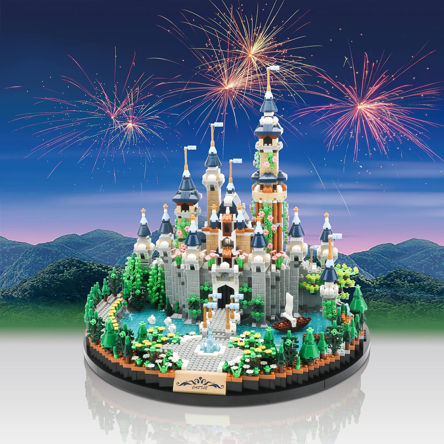 DOLBLOCK Princess Castle Micro Building Set for Adults, Architecture Mini Building Collection Model Kit (Not Compatible with Lego), Unique Gift
