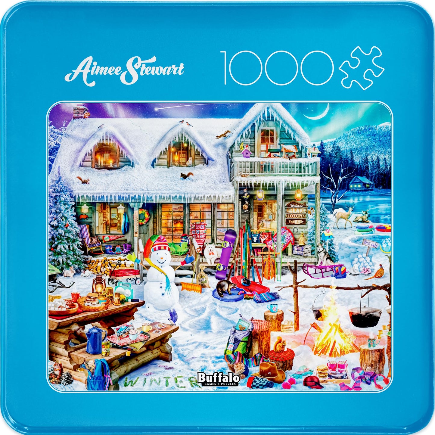 Buffalo Games - Aimee Stewart Winterland Fun - 1000 Piece Puzzle for Adults