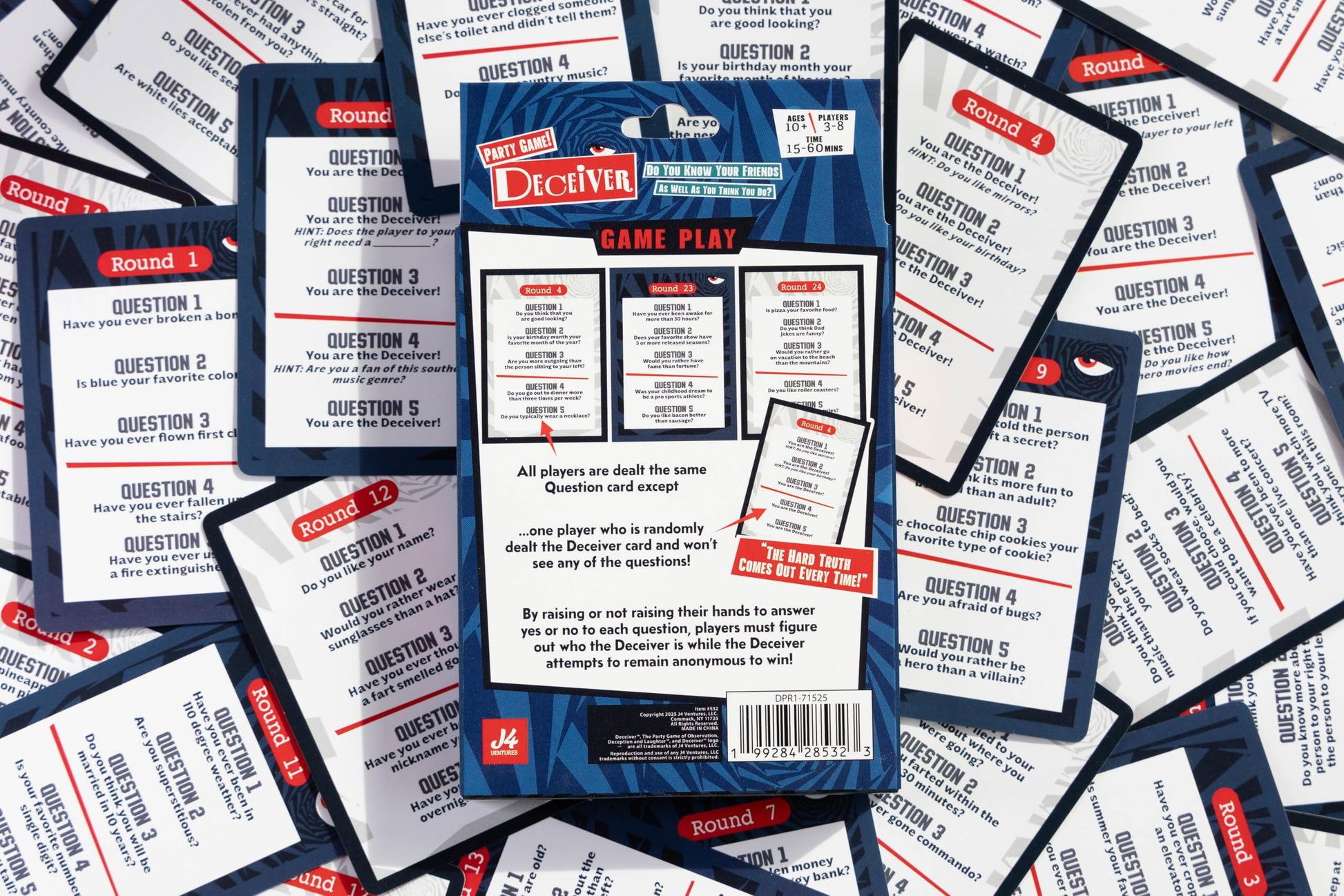 Deceiver: Social Deduction Party Game for Adults & Teens - Bluffing, Strategy & Personal Trivia for Family Game Night - Perfect for College Parties