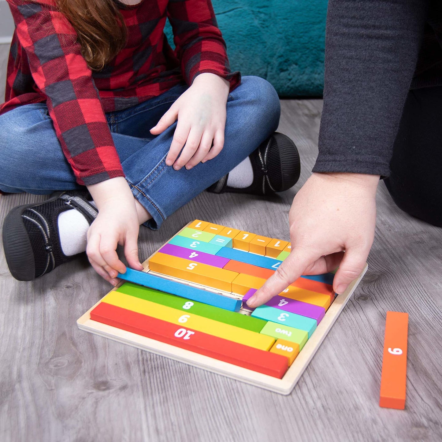 Professor Poplar's Astounding Arithmajig | Math Learning Jigsaw Cuisenaire Rods for Kids and Toddlers | STEM Tool for Teaching Spatial Reasoning