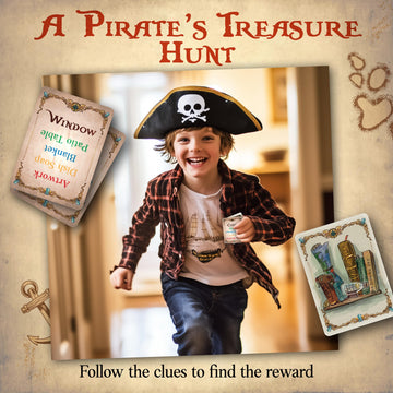 Word Treasures - Pirate Toys and Scavenger Hunt Games for Kids | Ages 4-8+, 1-4 players | Use for Sight Word Games, a Treasure Hunt, Memory Games or