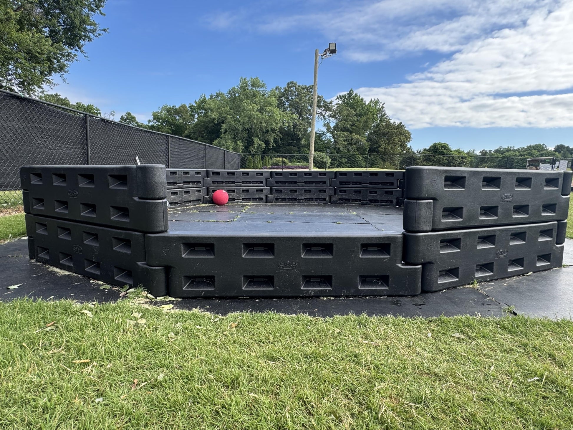 Gaga Ball Pit w/Steel Spike - Inground Mount - Easy Setup for Outdoor Use - Perfect for Schools, Churches, Camps, Municipal and Home Use - Made in