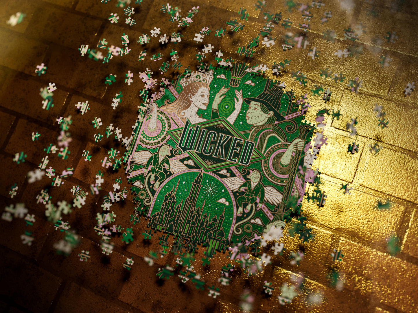 theory11 Wicked Jigsaw Puzzle 1,000 Piece Jigsaw Puzzle - Officially Licensed Wicked Merchandise & Collectibles - Precision Fit and Premium Quality