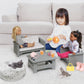 Badger Basket Living Room Furniture Set for 18 Inch Dolls - Includes Couch, Chair, Table & Beanbag