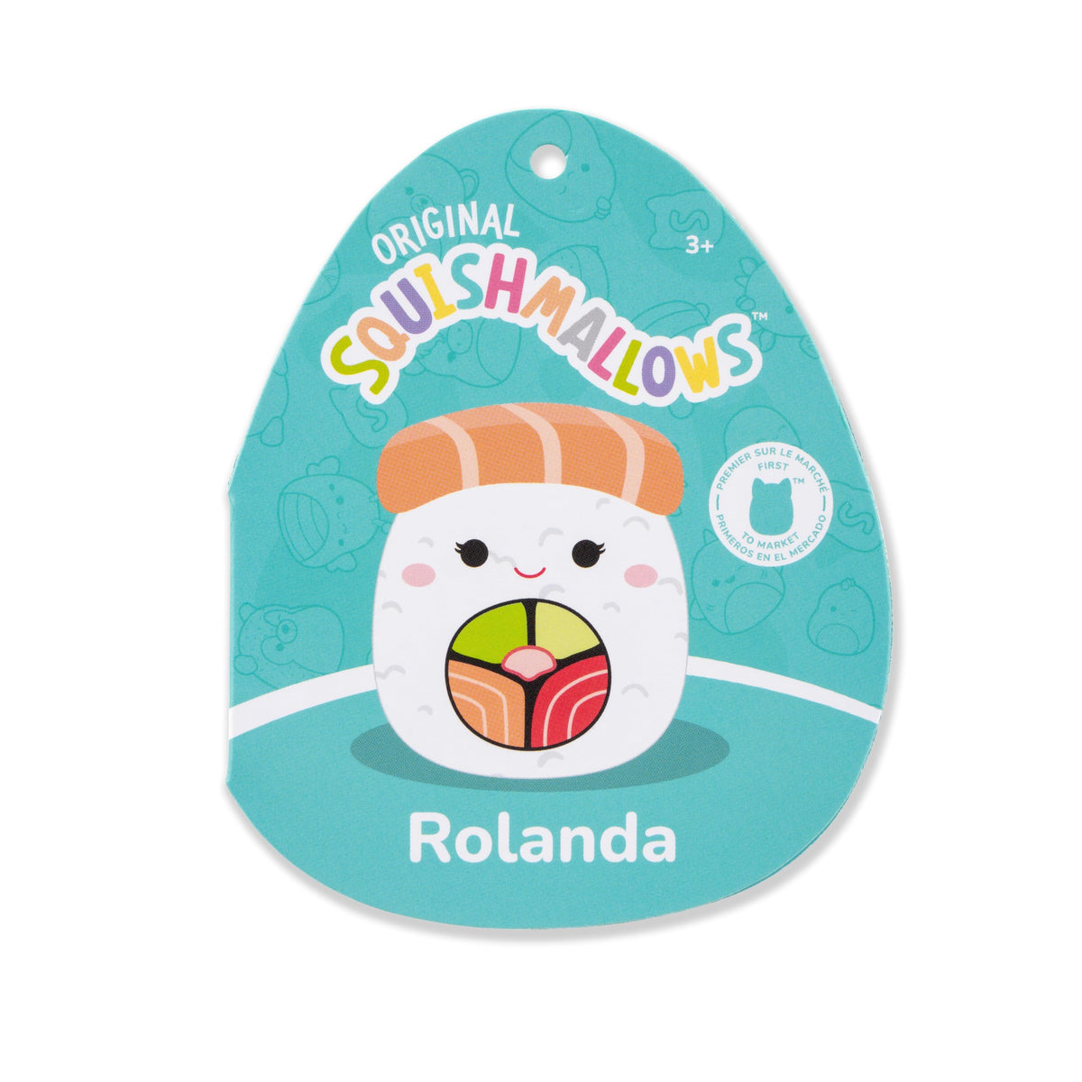 Squishmallows Original 12in Rolanda The Salmon Sushi - Official Jazwares Plush (Medium-Sized)