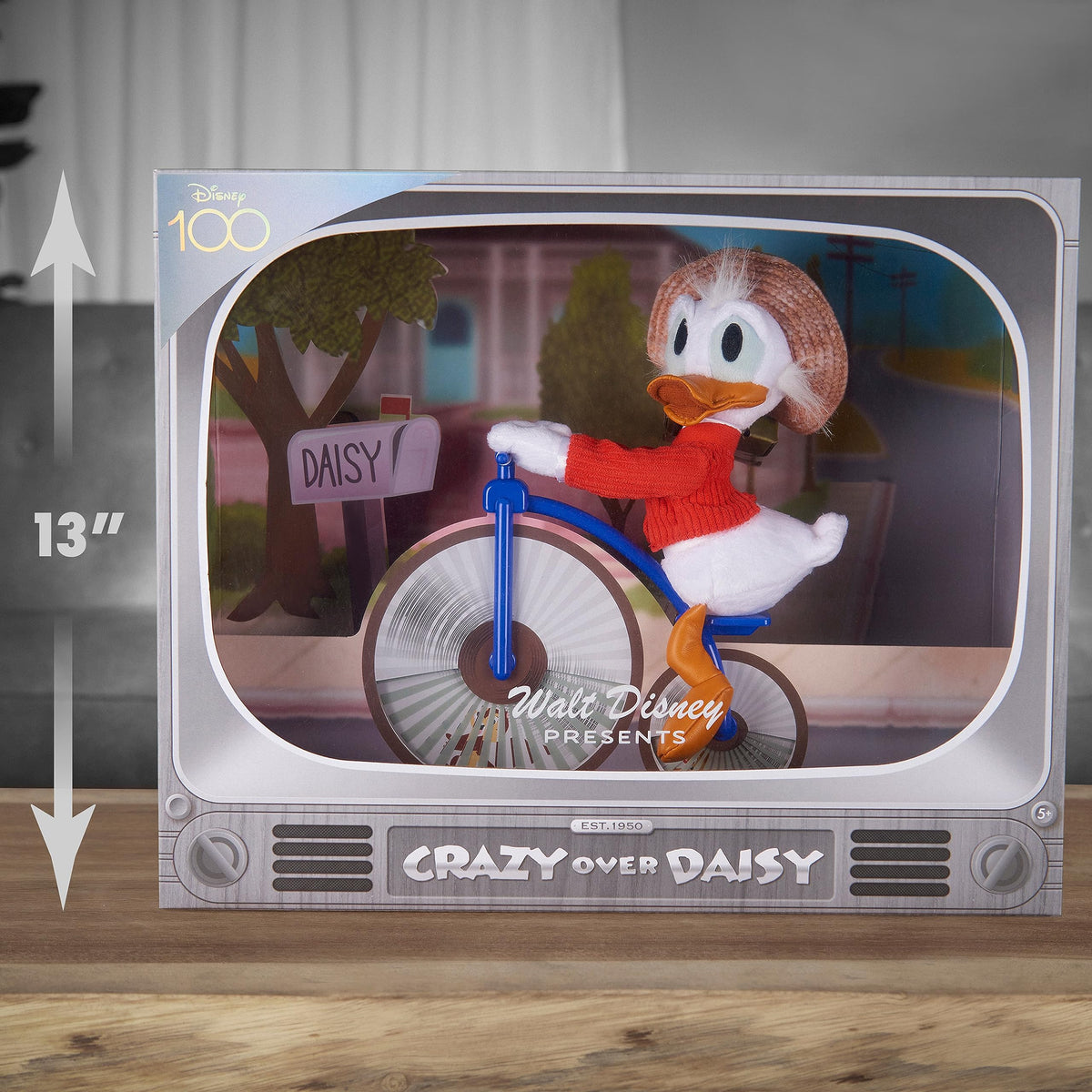 Disney100 Years of Wonder Walt Disney Presents “Crazy Over Daisy” Donald Duck Collectible Plush Stuffed Animal, Kids Toys for Ages 5 Up, Amazon