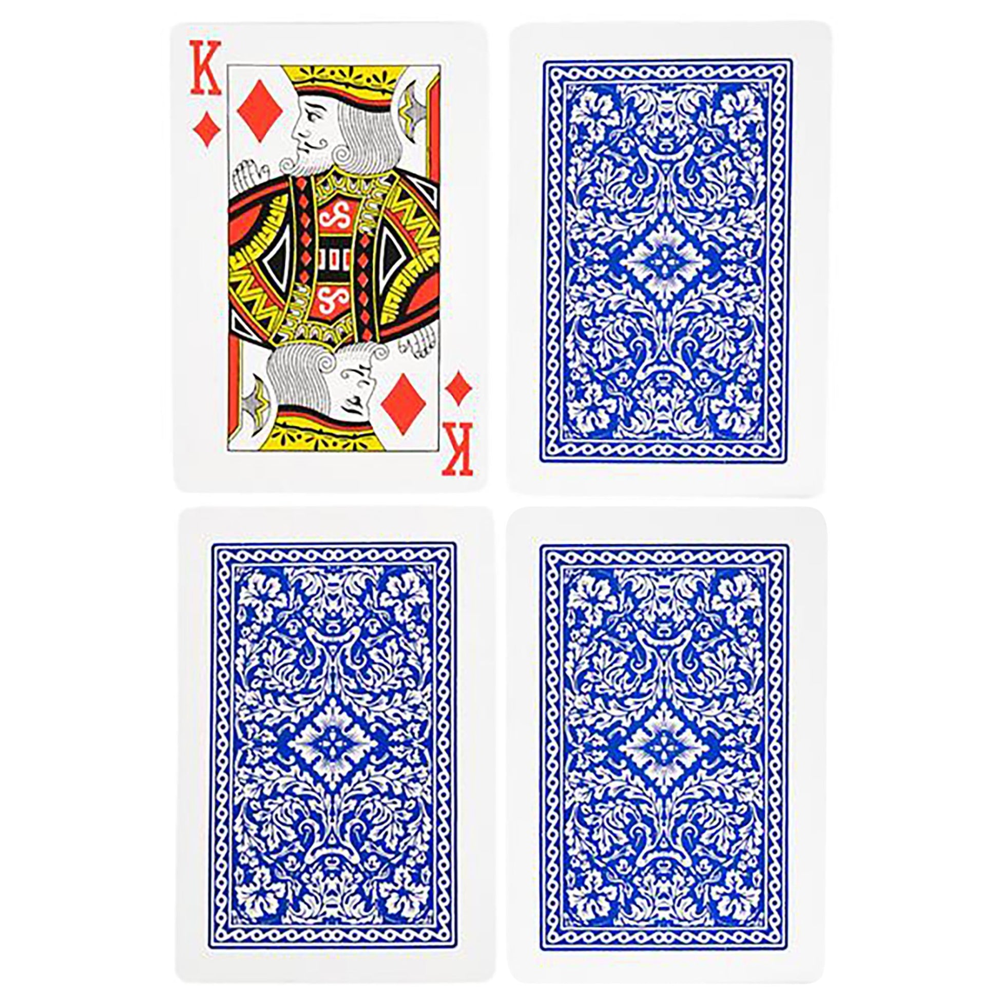 Gamie Jumbo Playing Cards Deck- 3 Inches X 5 Inches- Oversized Big Poker Card Set - Huge Casino Game Cards for Kids, Men, Women and Seniors- Great