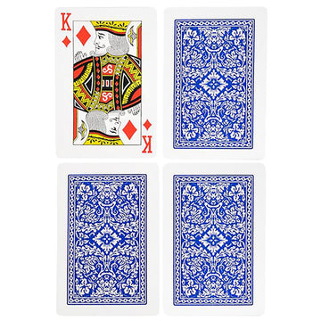 Gamie Jumbo Playing Cards Deck- 3 Inches X 5 Inches- Oversized Big Poker Card Set - Huge Casino Game Cards for Kids, Men, Women and Seniors- Great