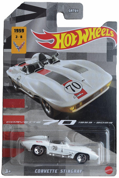 Hot Wheels Corvette Stingray, White 2/8