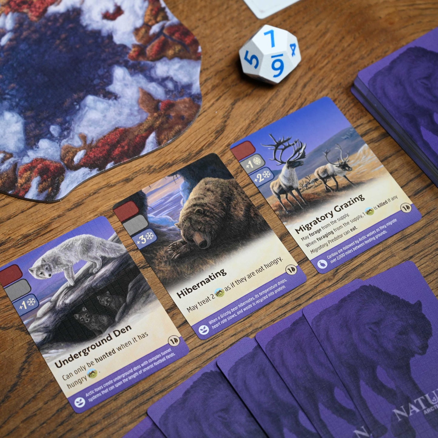 Nature Board Game Expansion - Module 4: Arctic Tundra | Hibernate, Migrate, and Survive the Harshest Ecosystem | Wildlife Strategy Game | 1-4 Players