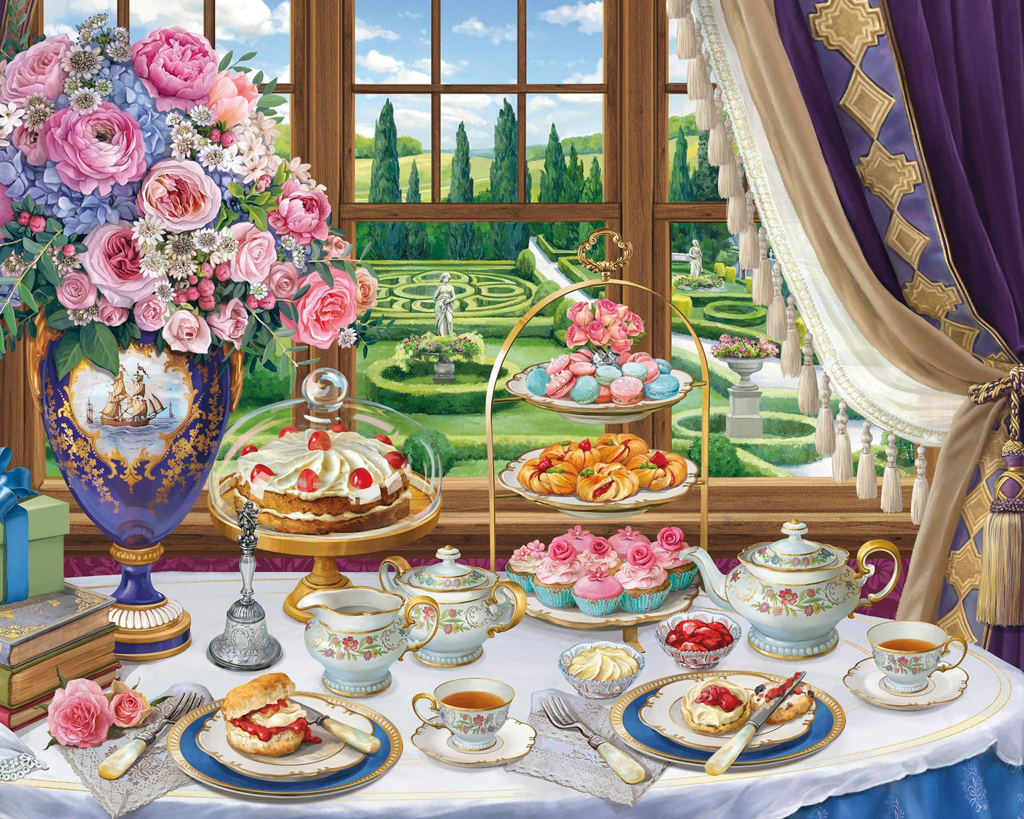 Ceaco - English Breakfast - 1000 Large Piece Jigsaw Puzzle for Adults
