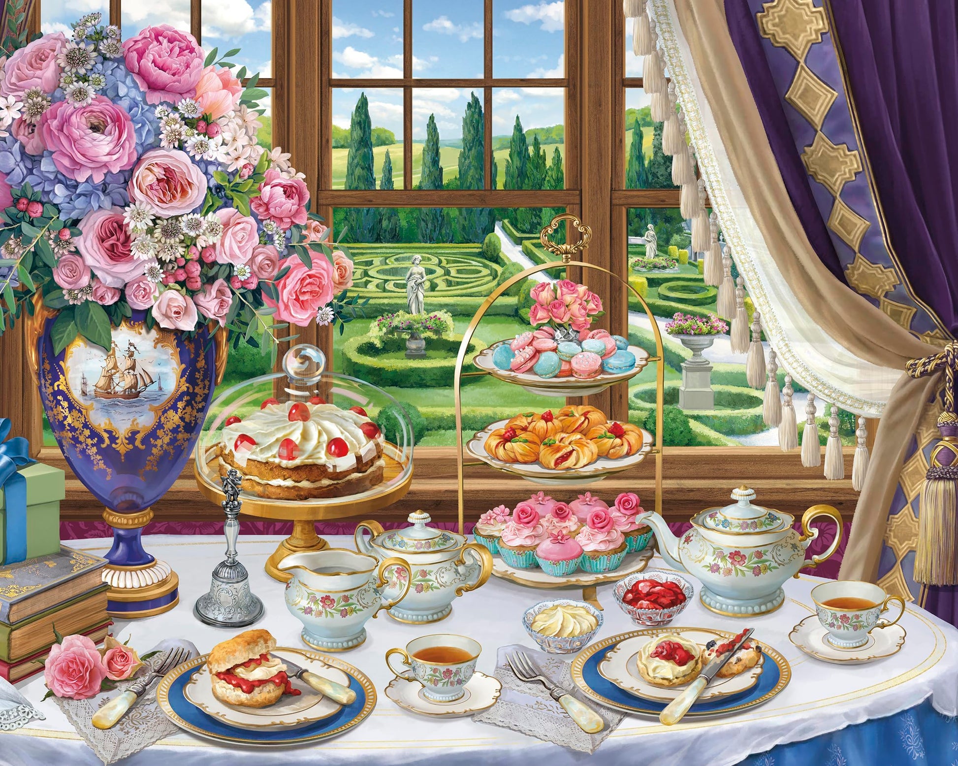 Ceaco - English Breakfast - 1000 Large Piece Jigsaw Puzzle for Adults