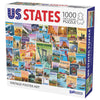 Funwares US States Puzzle, 1000 Piece Jigsaw, All 50, Vintage Poster Art