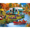 White Mountain 1000 Piece Jigsaw Puzzle Autumn and Fall Lake, Seek & Find