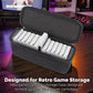 CASEMATIX N64 Game Cartridge Storage Case Compatible with 12 Nintendo 64 Game Cartridges, Retro Video Game Organizer with Padded Game Holder, Carry
