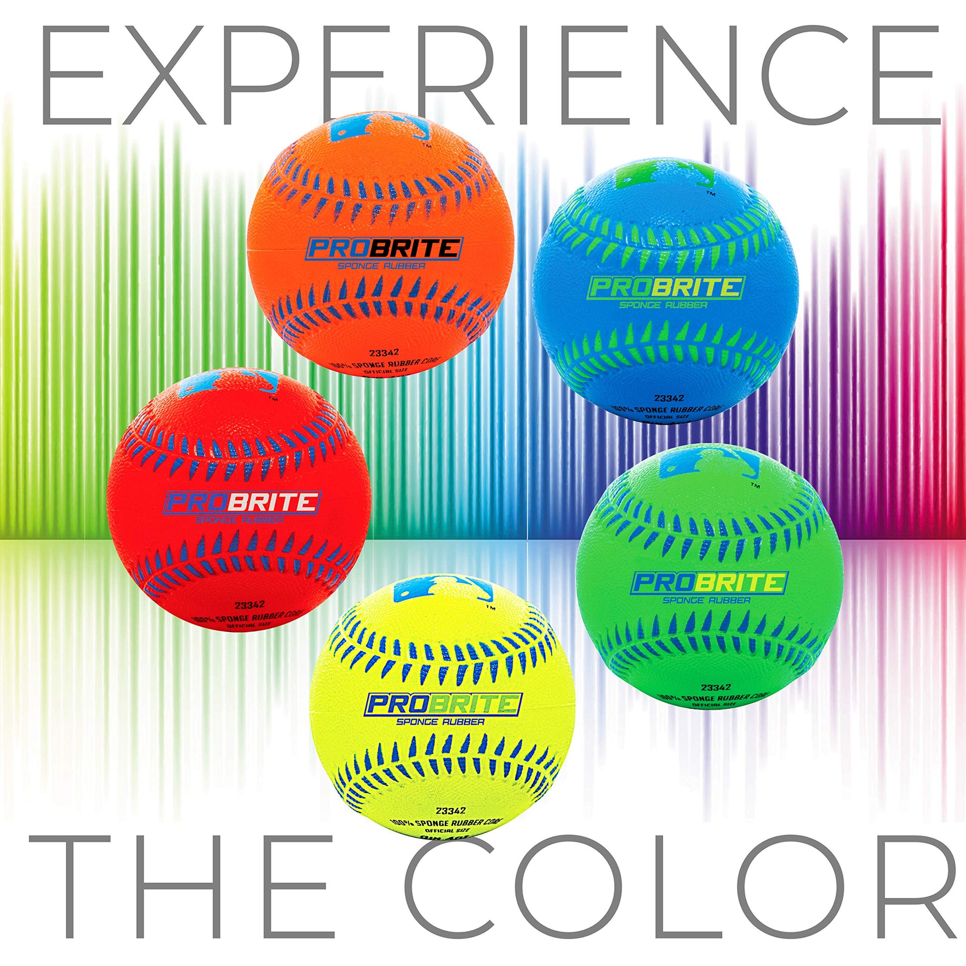 Franklin Sports Pro Brite Rubber Teeball - 6 Pack