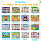 Little Charlie Lu Busy Book for Toddlers 3 and Up - Preschool Learning Activities Bilingual Book in Spanish and English with 32 Activities