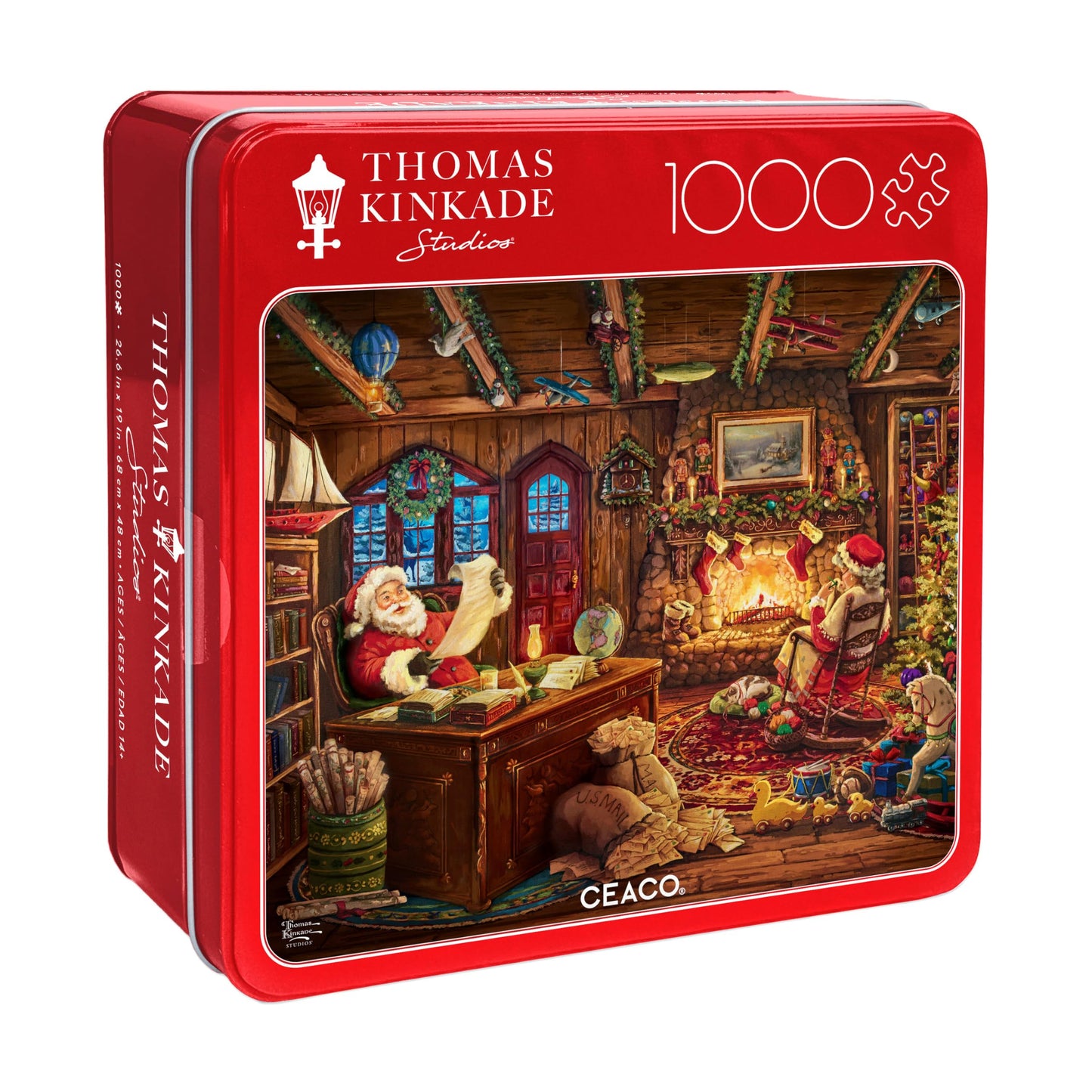 Buffalo Games - Thomas Kinkade Santa Checking His List - 1000 Piece Puzzle