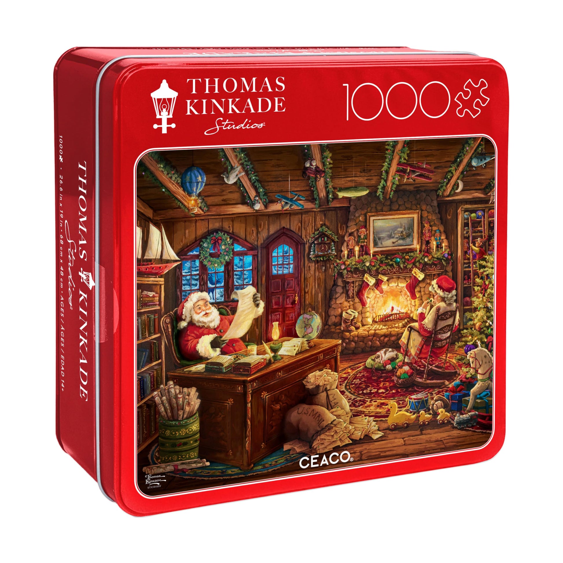 Buffalo Games - Thomas Kinkade Santa Checking His List - 1000 Piece Puzzle