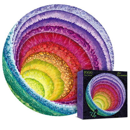 Antelope - 1000 Piece Rainbow Puzzle for Adults, Hue Wormhole Jigsaw Puzzles 1000 Pieces,1000 Piece Round Puzzles, Wormhole Puzzles, High Resolution