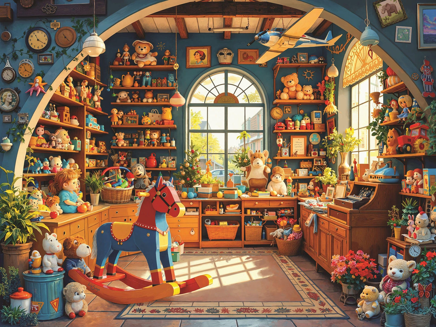 Springbok Toy Shop 1000 Piece Jigsaw Puzzle for Adults - Poster Now Included - Unique Cut Pieces - Made in USA