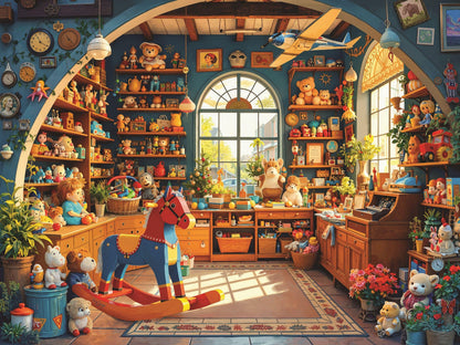 Springbok Toy Shop 1000 Piece Jigsaw Puzzle for Adults - Poster Now Included - Unique Cut Pieces - Made in USA