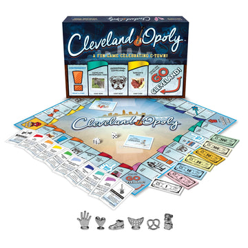 Late for The Sky Cleveland-Opoly Board Game - Cleveland Ohio City Edition Family Property Trading Game for Kids & Adults, 2-6 Players, Ages 8+, Game