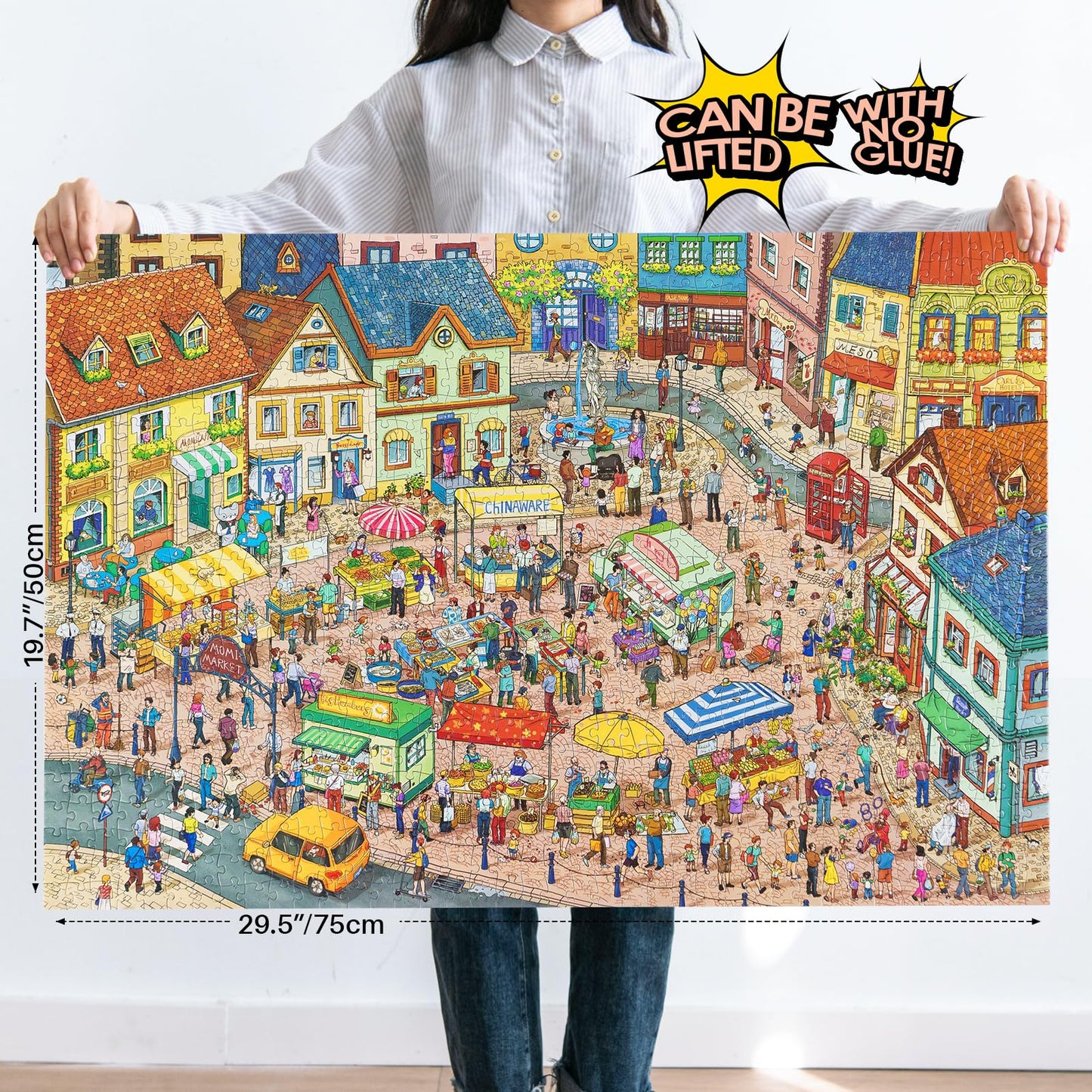 MOMIBOOK 1000 Piece Puzzle for Adults Jigsaw Puzzles, Painting Image, Hard